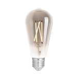 WiZ Smart LED E27 Edison Filament Smoke 6.5W 400lm - 820-850 Tunable White | Dimmable - Replaces 35W
