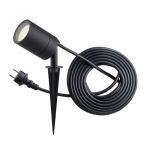 D'Lite Spike Light Fuse Power Cable Black | IP65 - Suitable for 1x GU10 | incl. cable 2 Meter