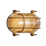 Nordlux Helford Wall Light Glass Brass | IP64 - Suitable for E27