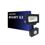 Noxion LED Floodlight Beamy G3 10W 1100lm 100D - 840 Cool White | IP65 - Motion and Light Sensor - Symmetrical