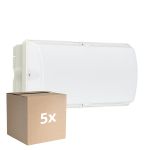 Multipack 5x Philips LED Security Ledinaire WL055V White 6W 600lm - 830 Warm White | 374x150mm - IP65