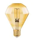 Osram Vintage 1906 LED E27 Pear Filament Gold 4.5W 420lm - 825 Extra Warm White | Replaces 40W