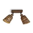 Good&Mojo Ceiling Light Java Bamboo Brown | Suitable for 2x E27 