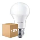 Multipack 10x Philips Corepro LED Bulb E27 Pear Frosted 13W 1521lm - 830 Warm White | Replaces 100W