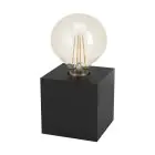Eglo Table Lamp Prestwick 2 Wood Black | IP20 - Suitable for 1x E27 