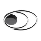 Eglo Ceiling Light Ruotale Aluminium Steel Black 36W 4400lm - 830 Warm White | IP20